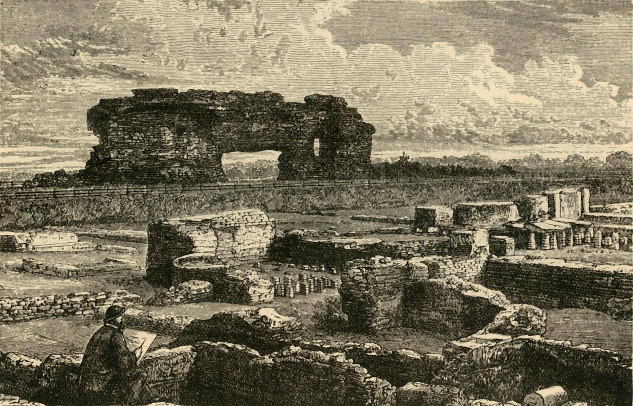 Wykopaliska w Uriconium, 1898. autorstwa Unbekannt