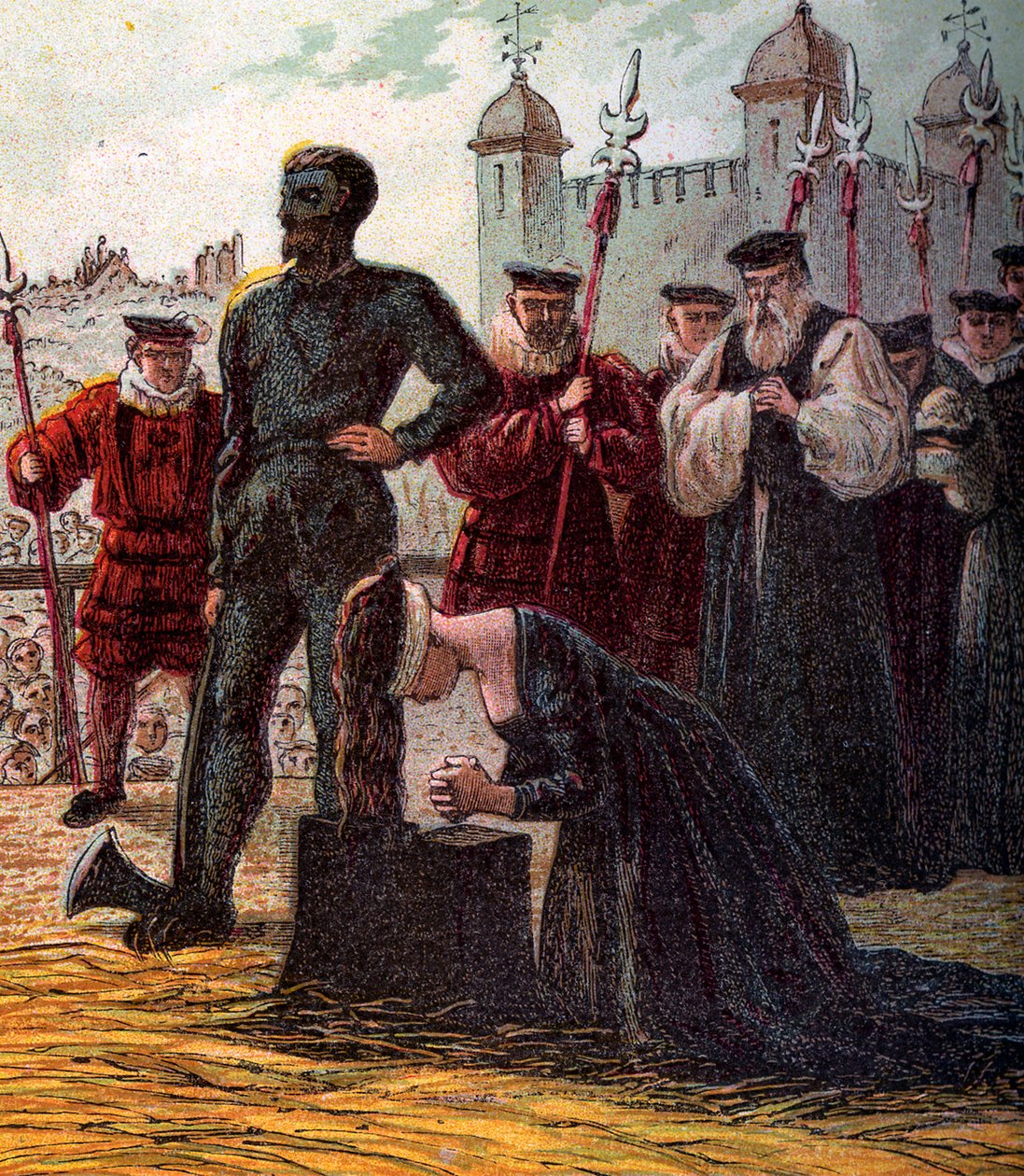 Egzekucja Lady Jane Grey, 1554, c1850 autorstwa Unbekannt