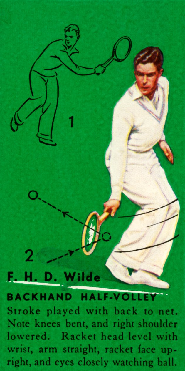 F. H. D. Wilde - Półwolej bekhendowy, c1935. autorstwa Unbekannt