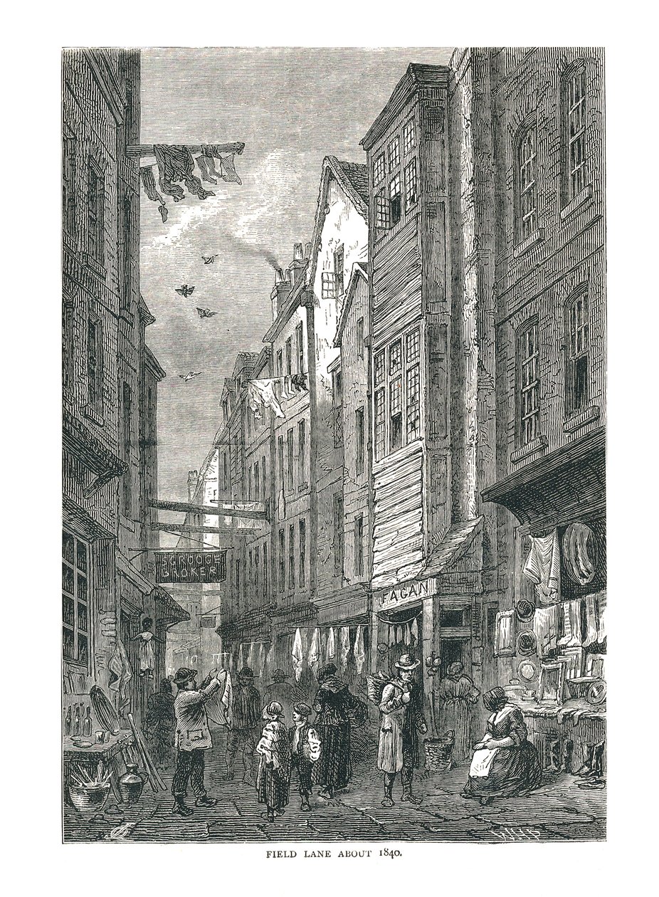 Field Lane około 1840 autorstwa Unbekannt