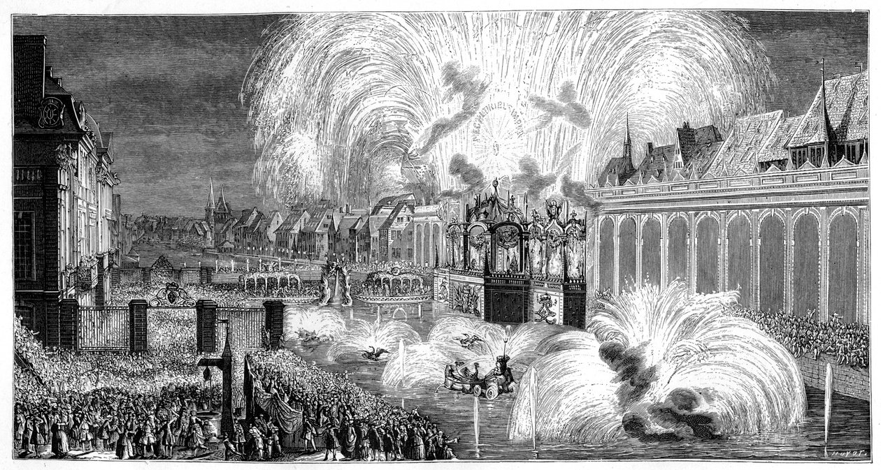 Fajerwerki, Strasburg, 1744, 1885 autorstwa Unbekannt