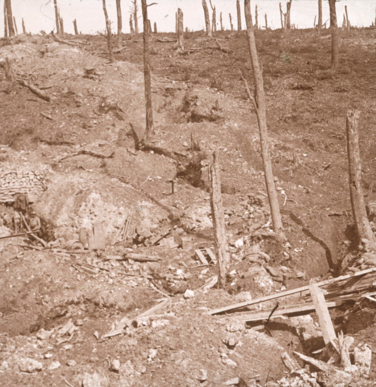 Punkt pierwszej pomocy, Verdun, północna Francja, c1914-c1918 autorstwa Unbekannt