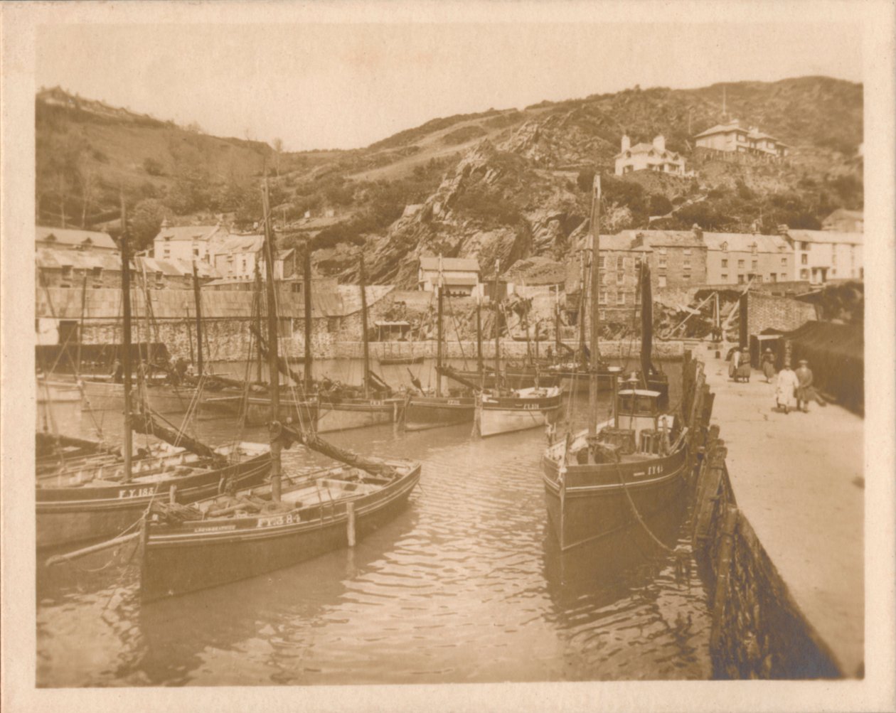 Łodzie rybackie - Polperro, 1927. autorstwa Unbekannt