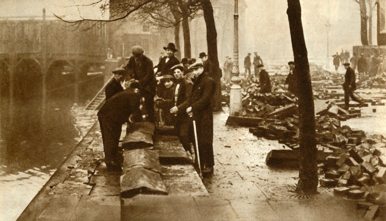 Powódź w Londynie, 1928, 1935. autorstwa Unbekannt