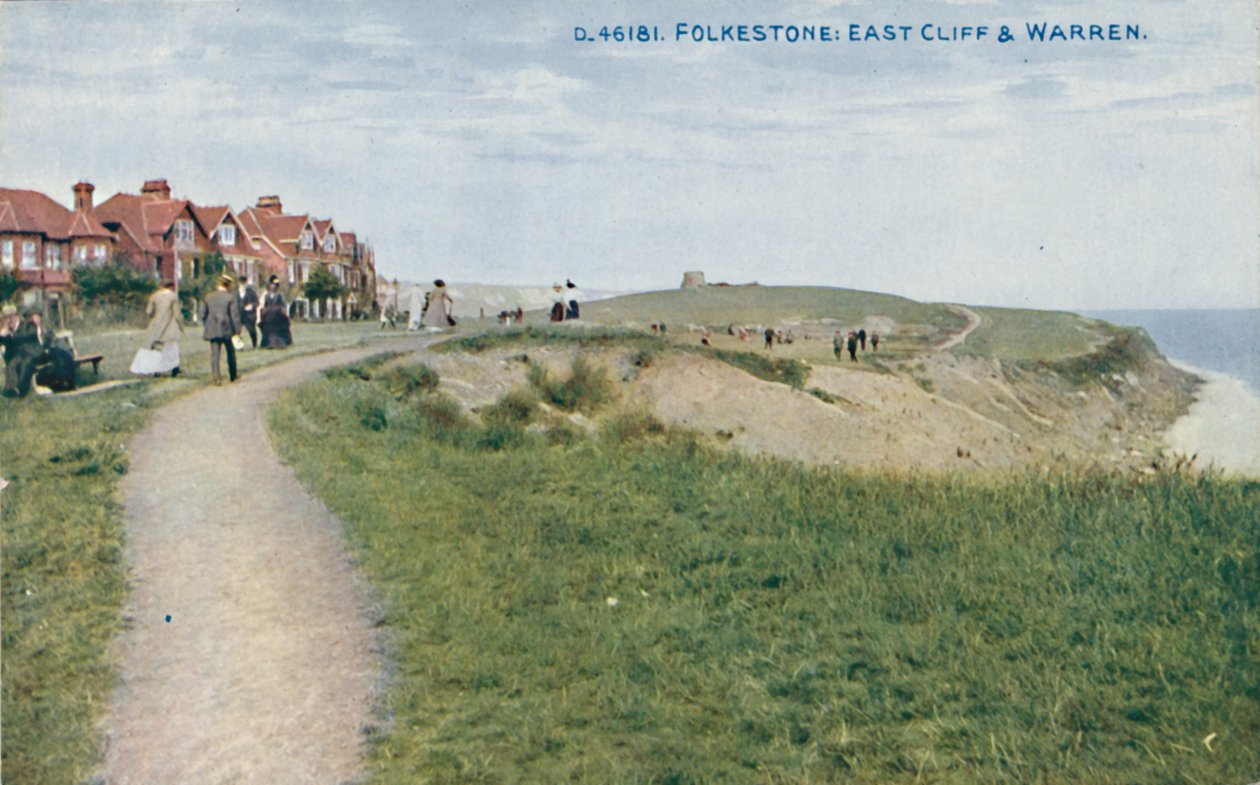 Folkestone: East Cliff i Warren, koniec XIX-początek XX wieku autorstwa Unbekannt