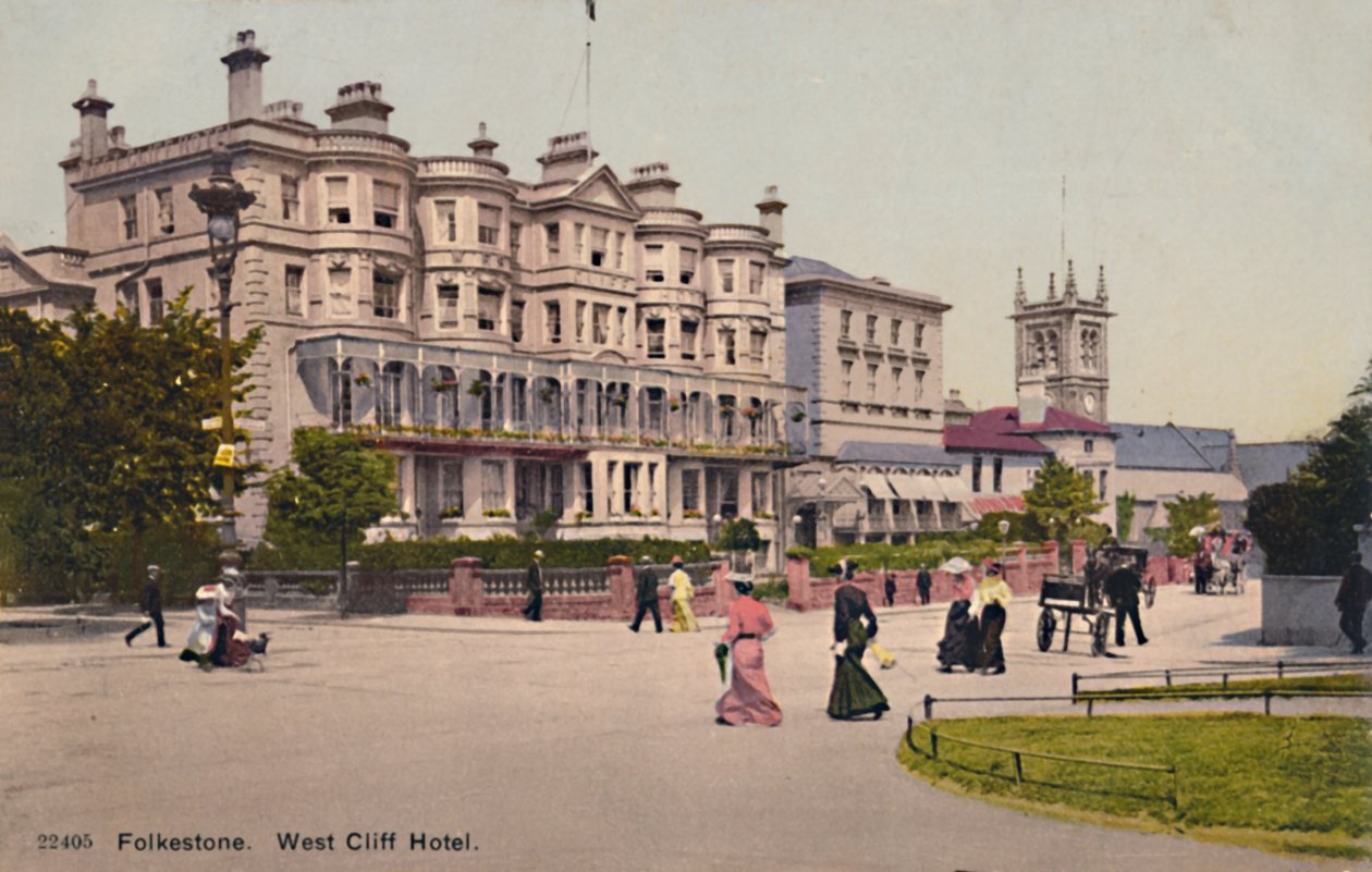 Folkestone. West Cliff Hotel, koniec XIX-początek XX wieku autorstwa Unbekannt