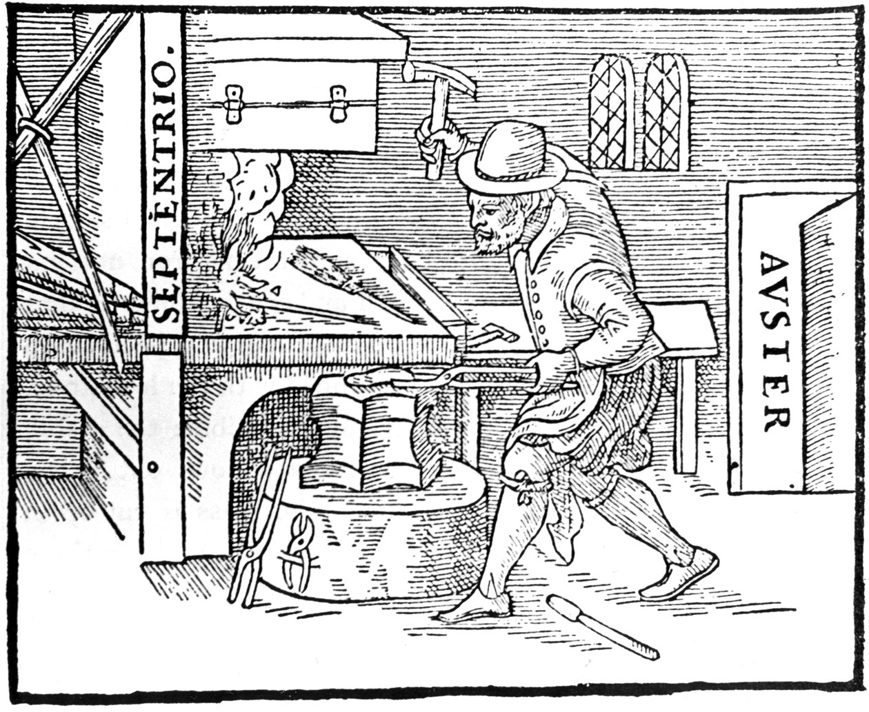 Kucie magnesu, 1600 autorstwa Unbekannt