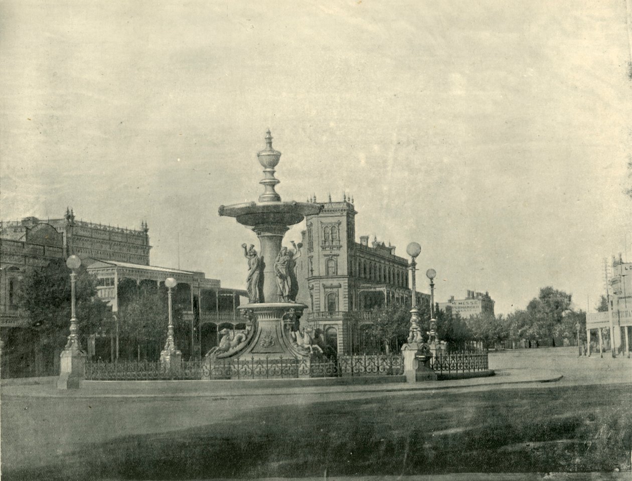 Fontanna, Pall Mall, Bendigo, 1901. autorstwa Unbekannt
