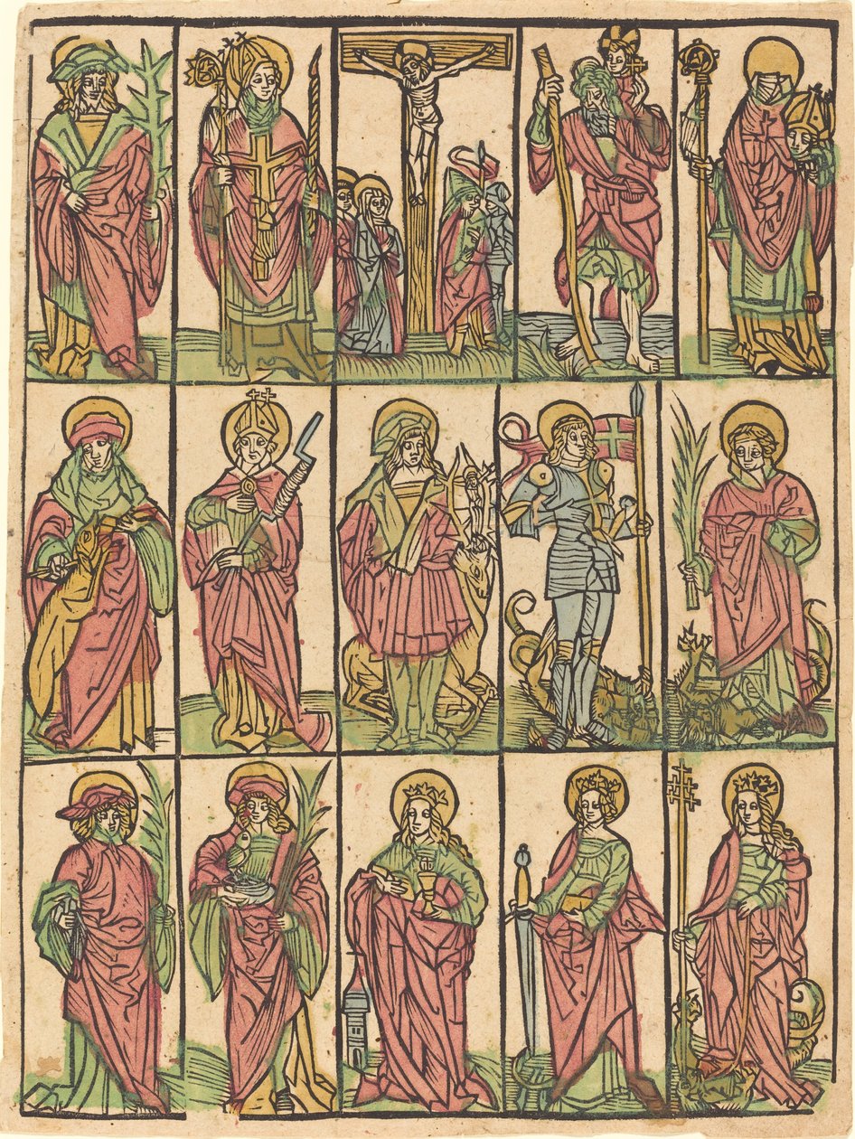 Czternastu świętych pomocniczych, c. 1500. autorstwa Unbekannt