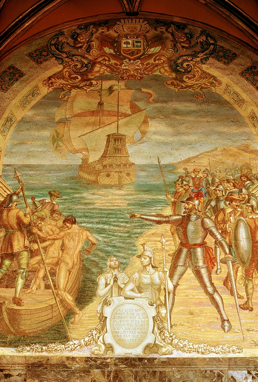 Francisco Pizarro c1478-1541, hiszpański konkwistador autorstwa Unbekannt