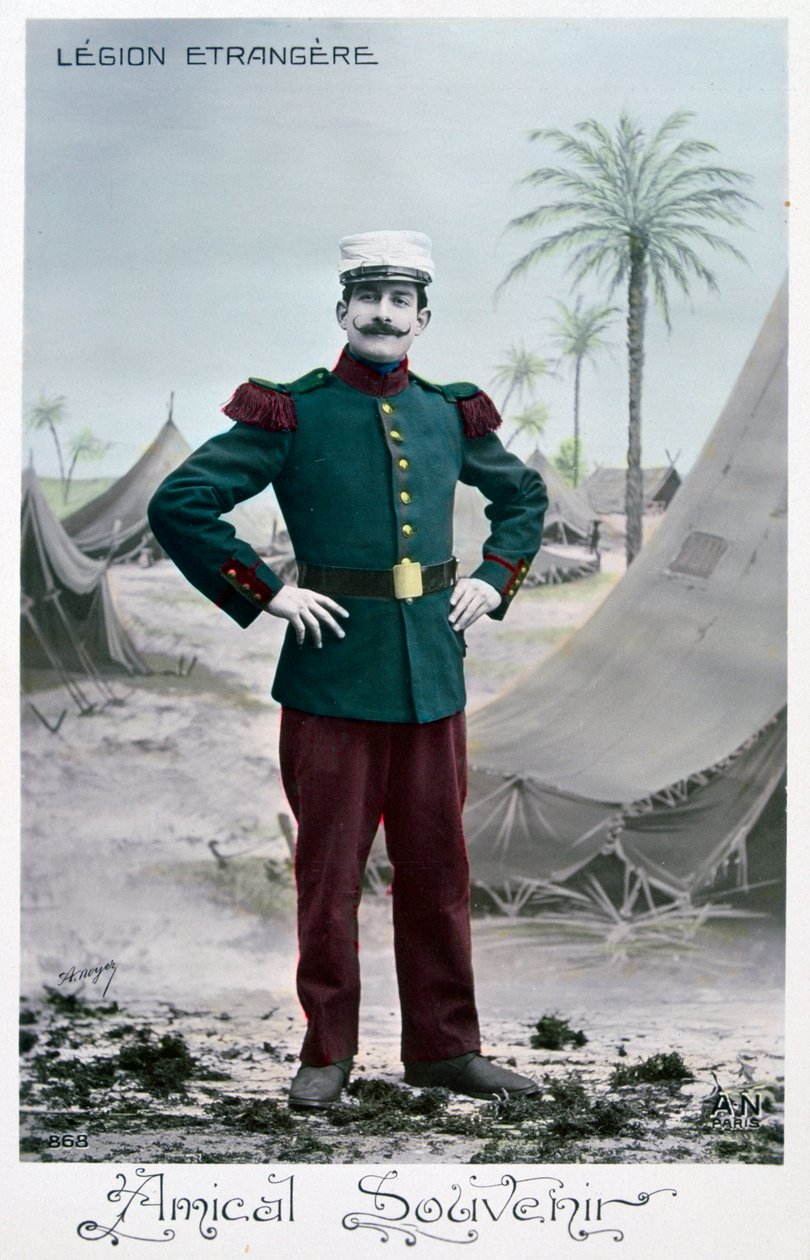 Pocztówka z Legii Cudzoziemskiej, ok. 1900 autorstwa Unbekannt