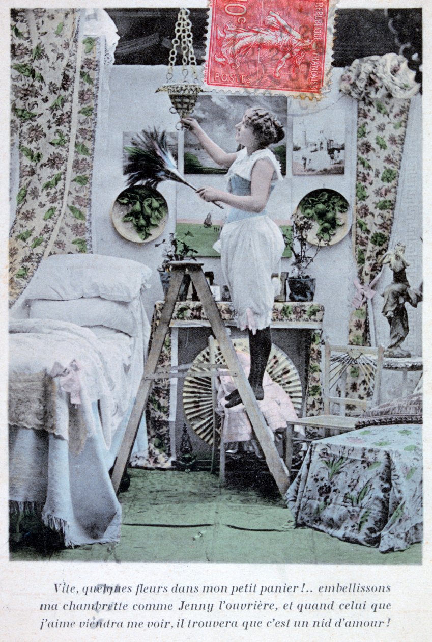 Pocztówka francuska, ok. 1900 autorstwa Unbekannt