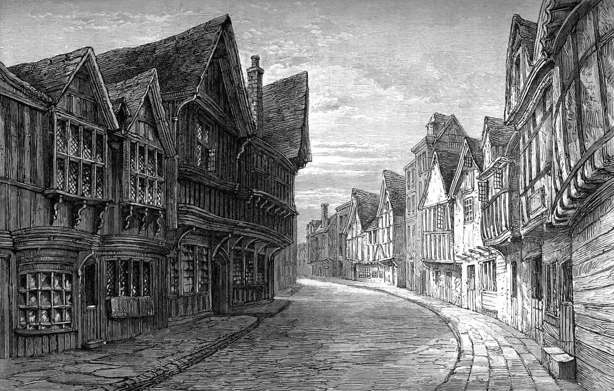 Friars Street, Worcester, 1893 autorstwa Unbekannt