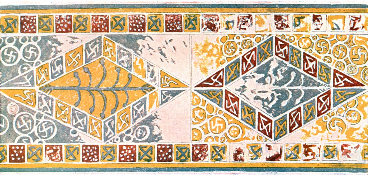 Fryz w kościele w Saint-Pierre-de-Clages, Szwajcaria, 1928. autorstwa Unbekannt