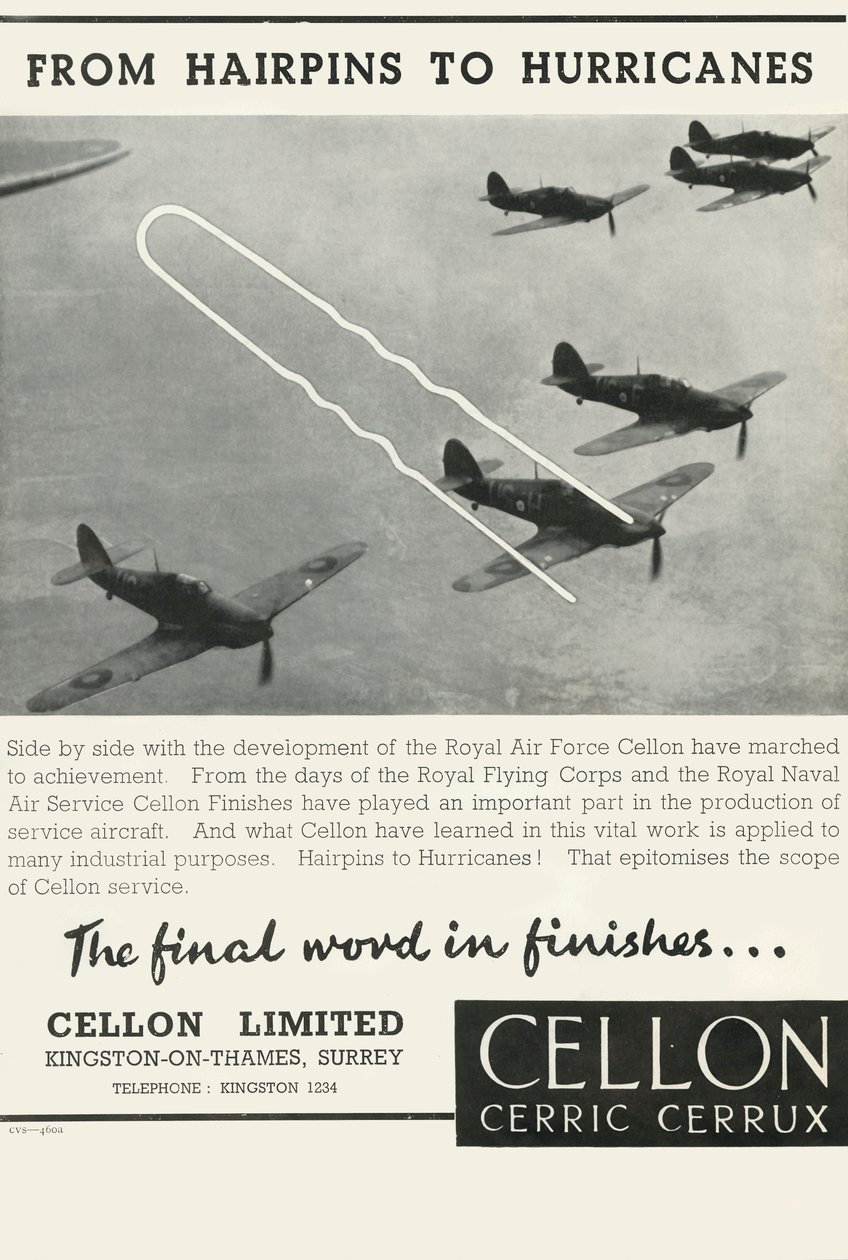 Od spinek do włosów po huragany – Cellon Limited, 1941. autorstwa Unbekannt