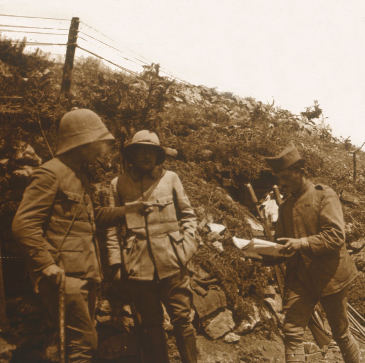 Linia frontu w kierunku Monastyru, Serbia, ok. 1916 r. autorstwa Unbekannt