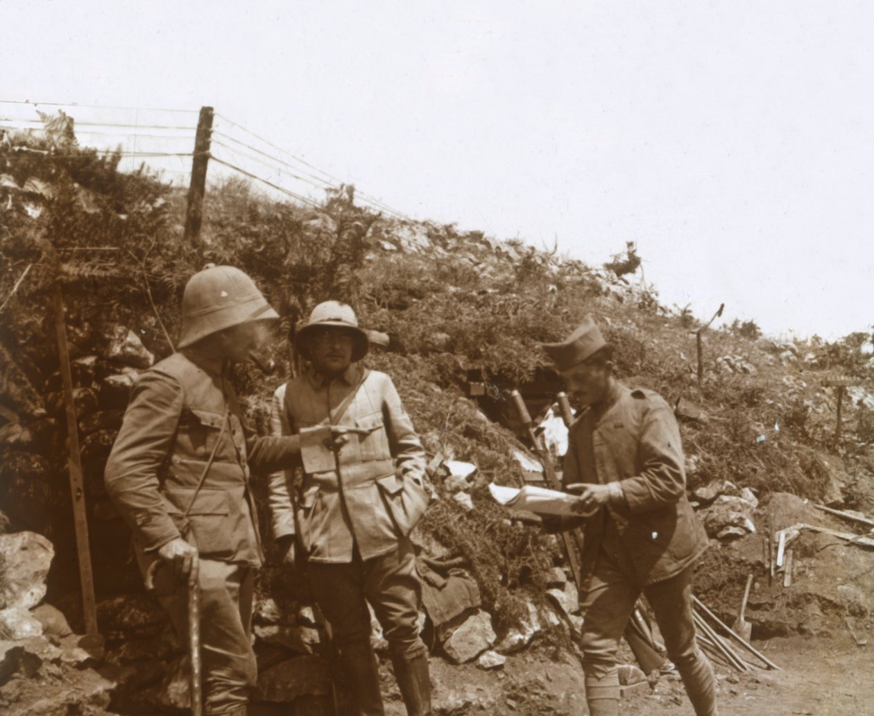 Linia frontu w kierunku Monastyru, Serbia, ok. 1916 r. autorstwa Unbekannt