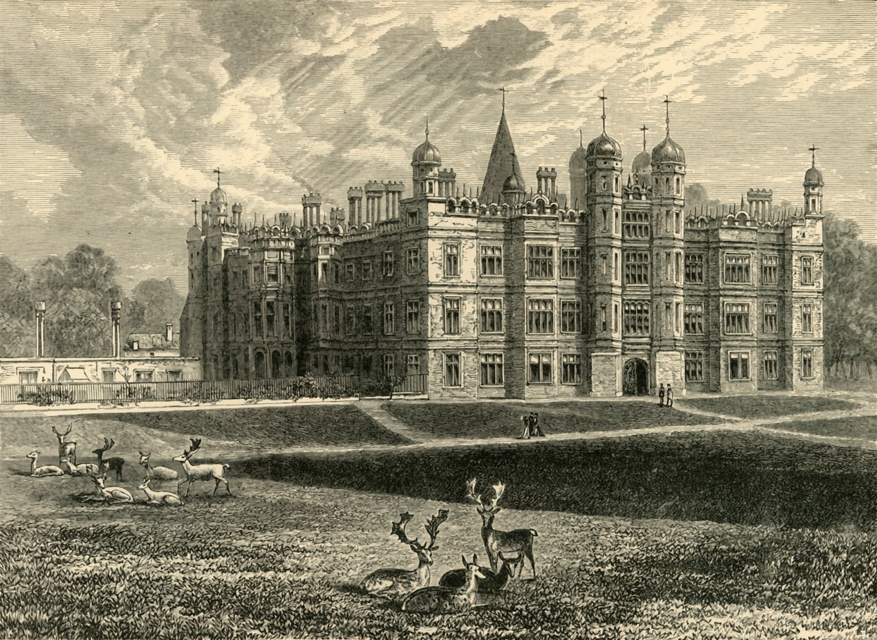 Front Burghley House, 1898. autorstwa Unbekannt