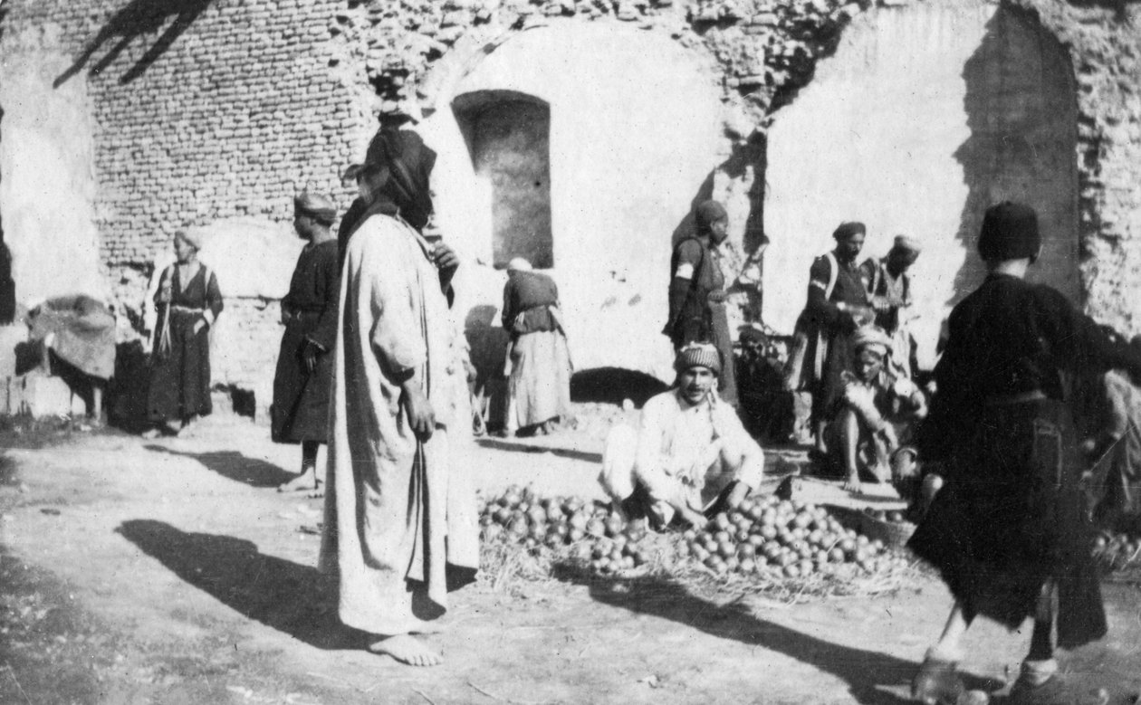 Targ owocowy, Bagdad, Irak, 1917-1919 autorstwa Unbekannt