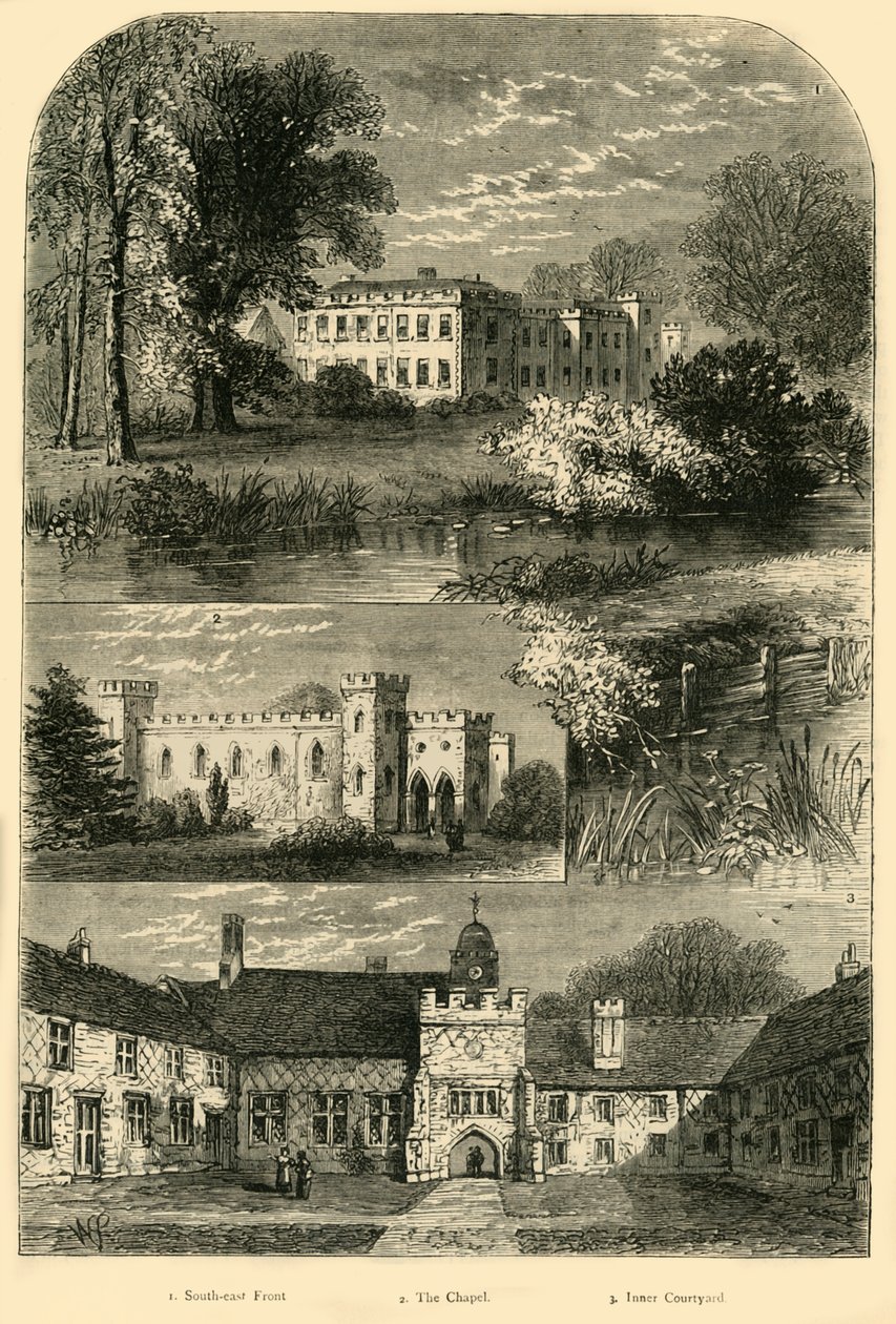 Pałac Fulham w 1798 r., ok. 1878 r. autorstwa Unbekannt