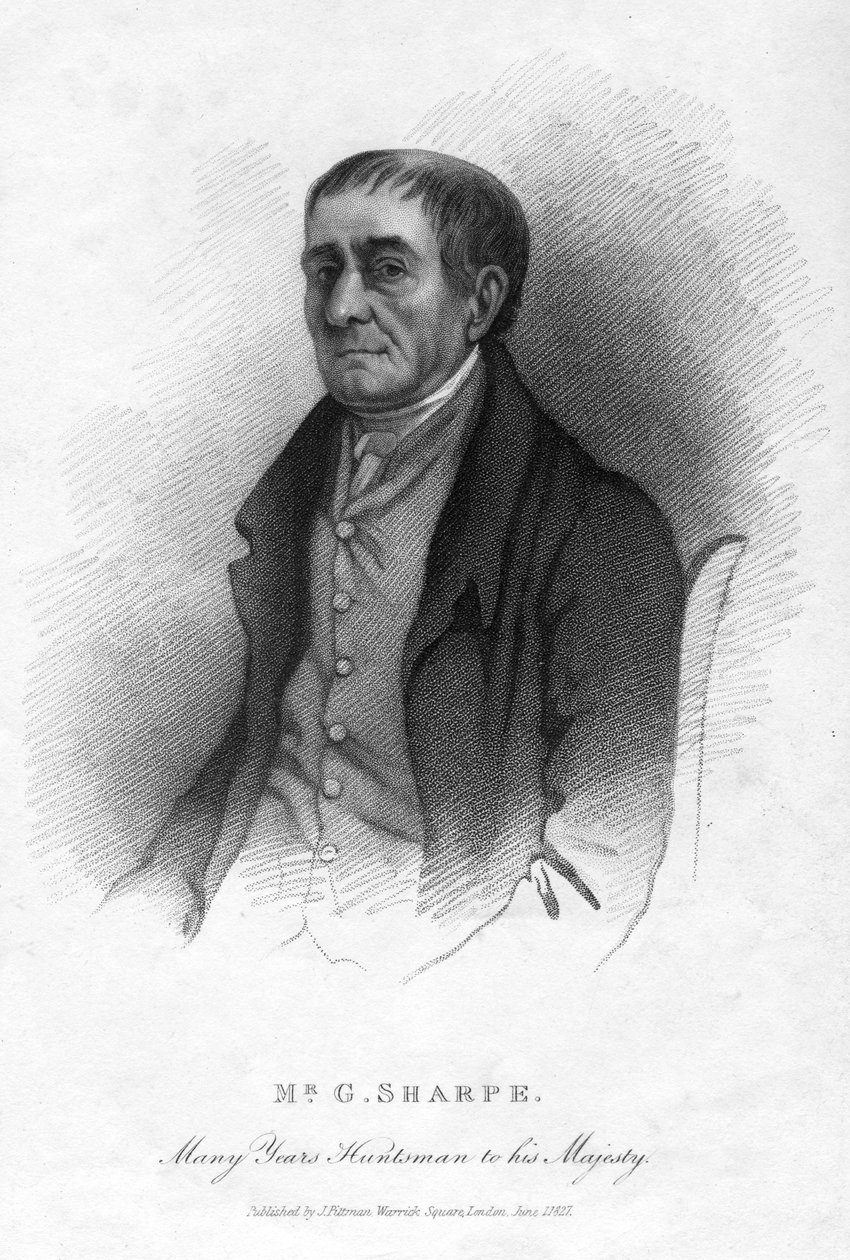 G Sharpe, królewski myśliwy, 1827 autorstwa Unbekannt