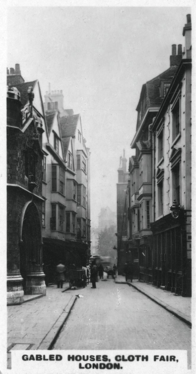 Dwuspadowe domy, Targi Sukiennic, Londyn, ok. 1920 r. autorstwa Unbekannt