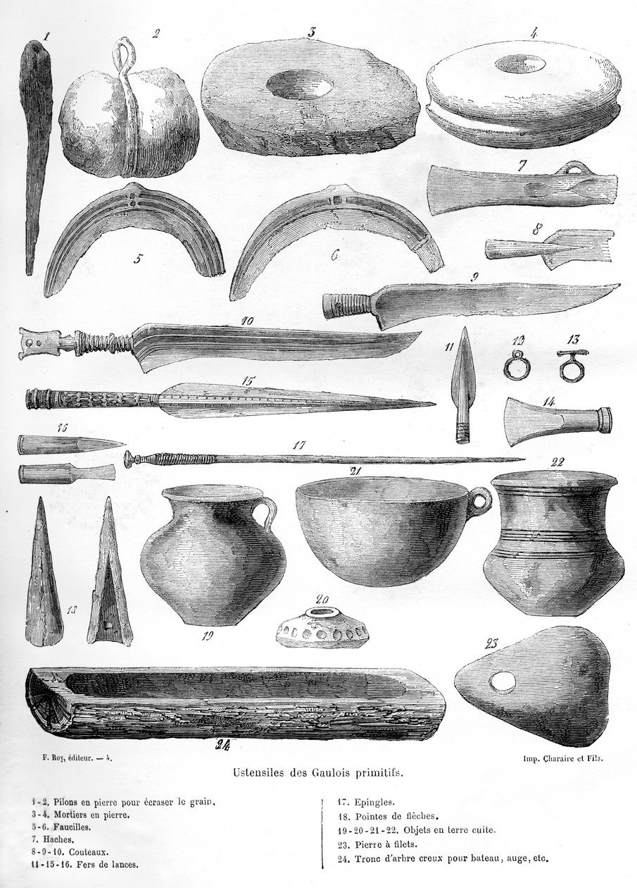 Naczynia galijskie, 1882-1884 autorstwa Unbekannt