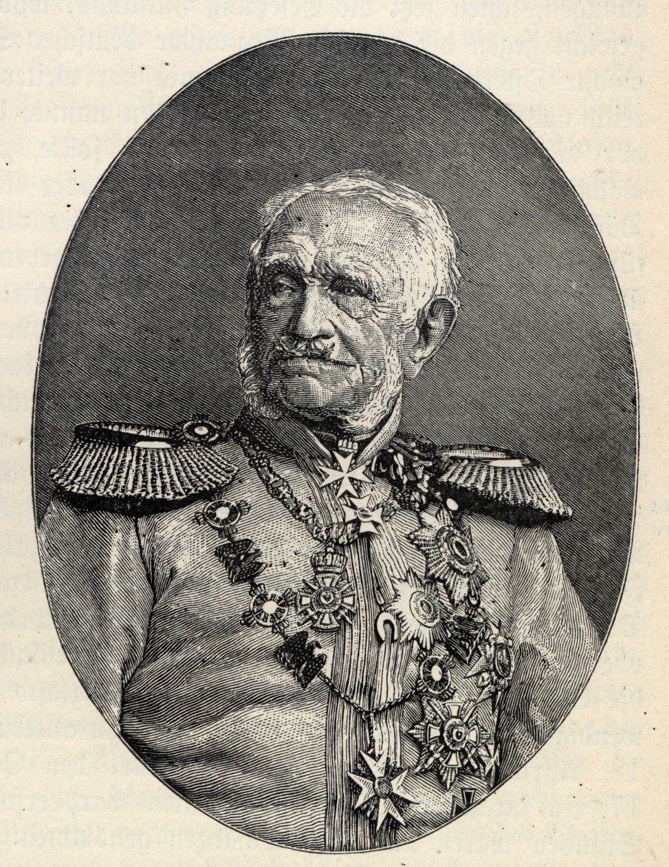Feldmarszałek Friedrich Graf von Wrangel 1784-1877. autorstwa Unbekannt