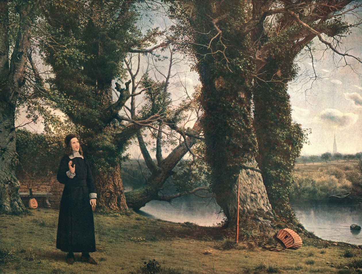 George Herbert w Bemerton, Salisbury, 1860, c1902. autorstwa Unbekannt