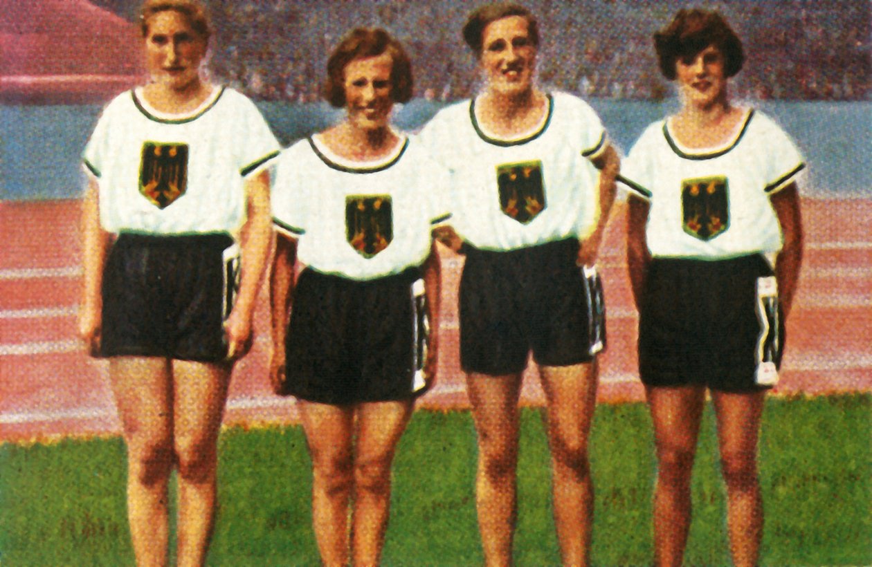 Sztafeta niemieckich kobiet 4x100m, 1928. autorstwa Unbekannt