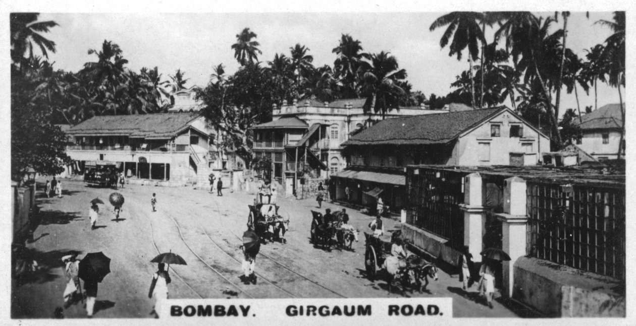 Girgaum Road, Bombaj, Indie, ok. 1925 r. autorstwa Unbekannt