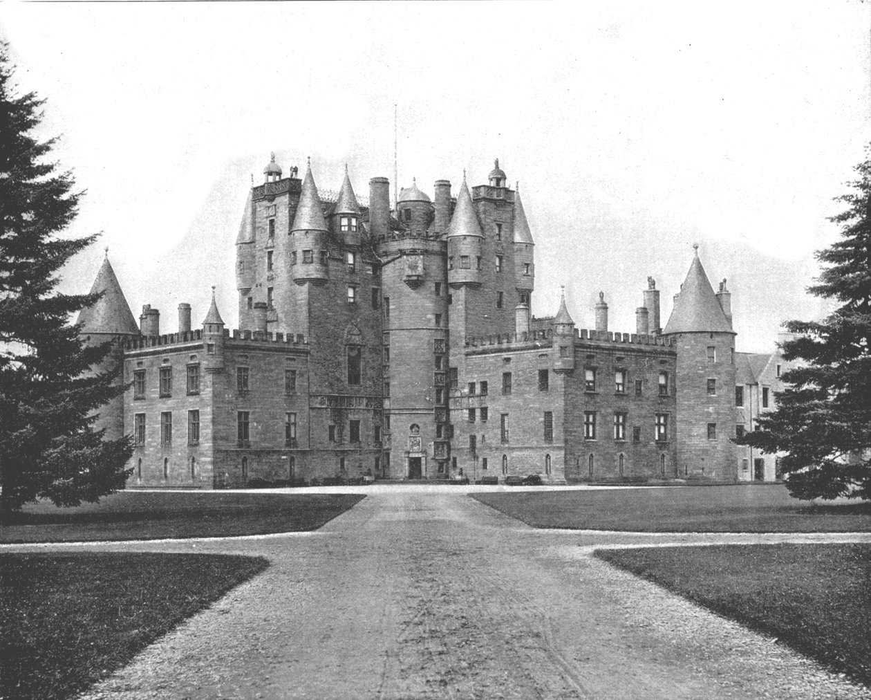 Zamek Glamis, Forfar, Szkocja, 1894. autorstwa Unbekannt