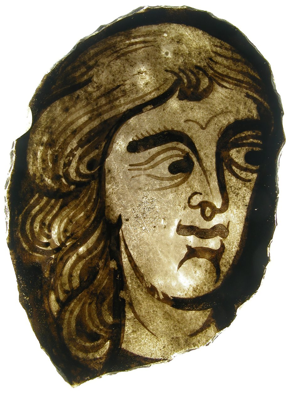 Fragment szkła, francuski, XIII-XIV w. autorstwa Unbekannt