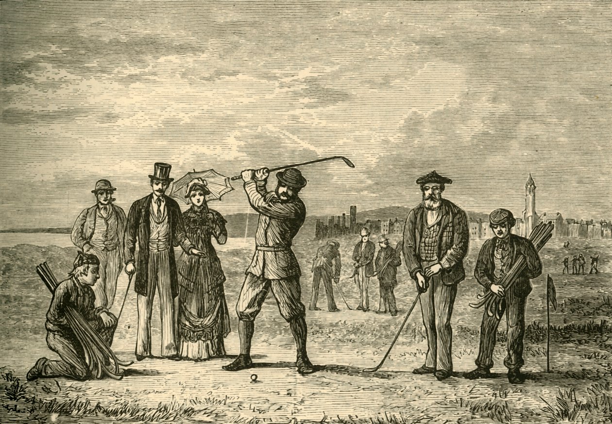 Golf on the Links, 1898. autorstwa Unbekannt