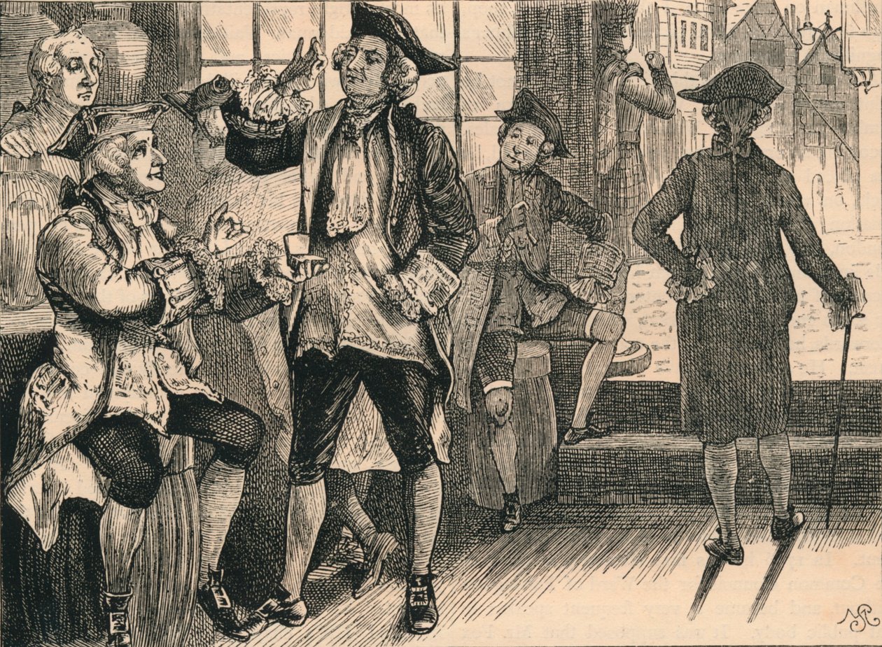 Grupa w sklepie tytoniowym Hardhams, ok. 1880 r. autorstwa Unbekannt
