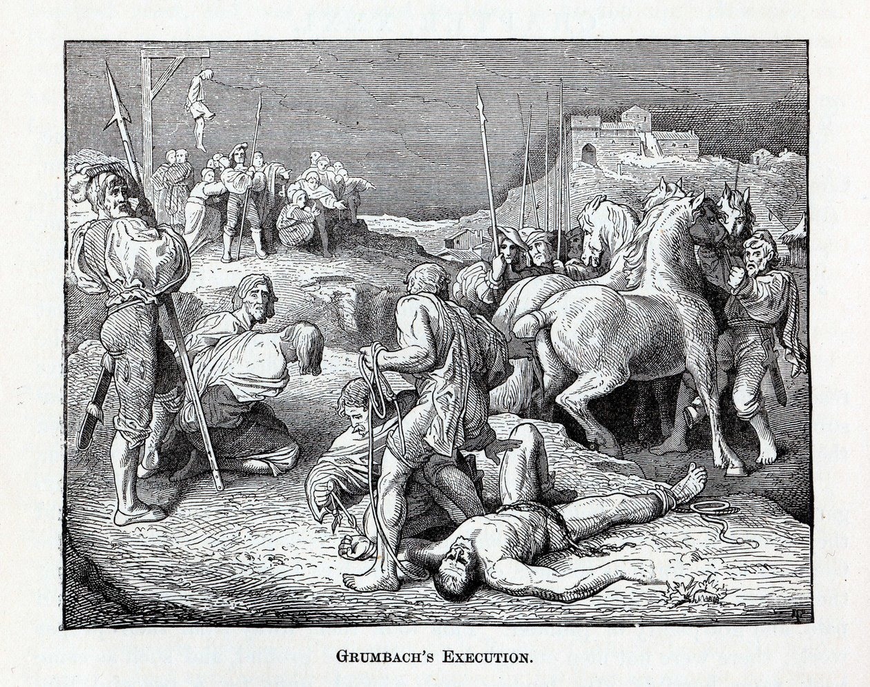 Egzekucja Grumbacha, 1882 r. autorstwa Unbekannt