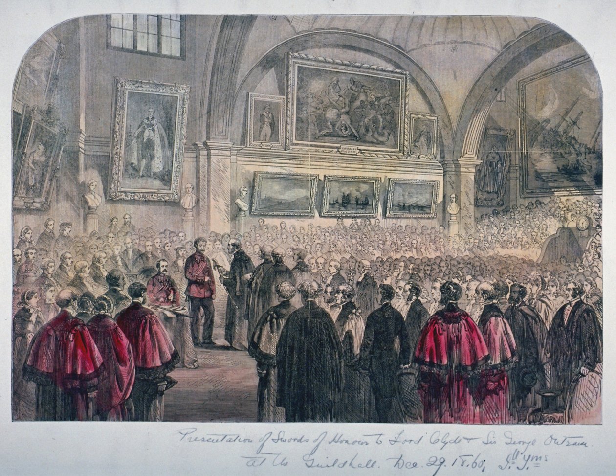 Izba Rady Guildhall, City of London, 1861 autorstwa Unbekannt