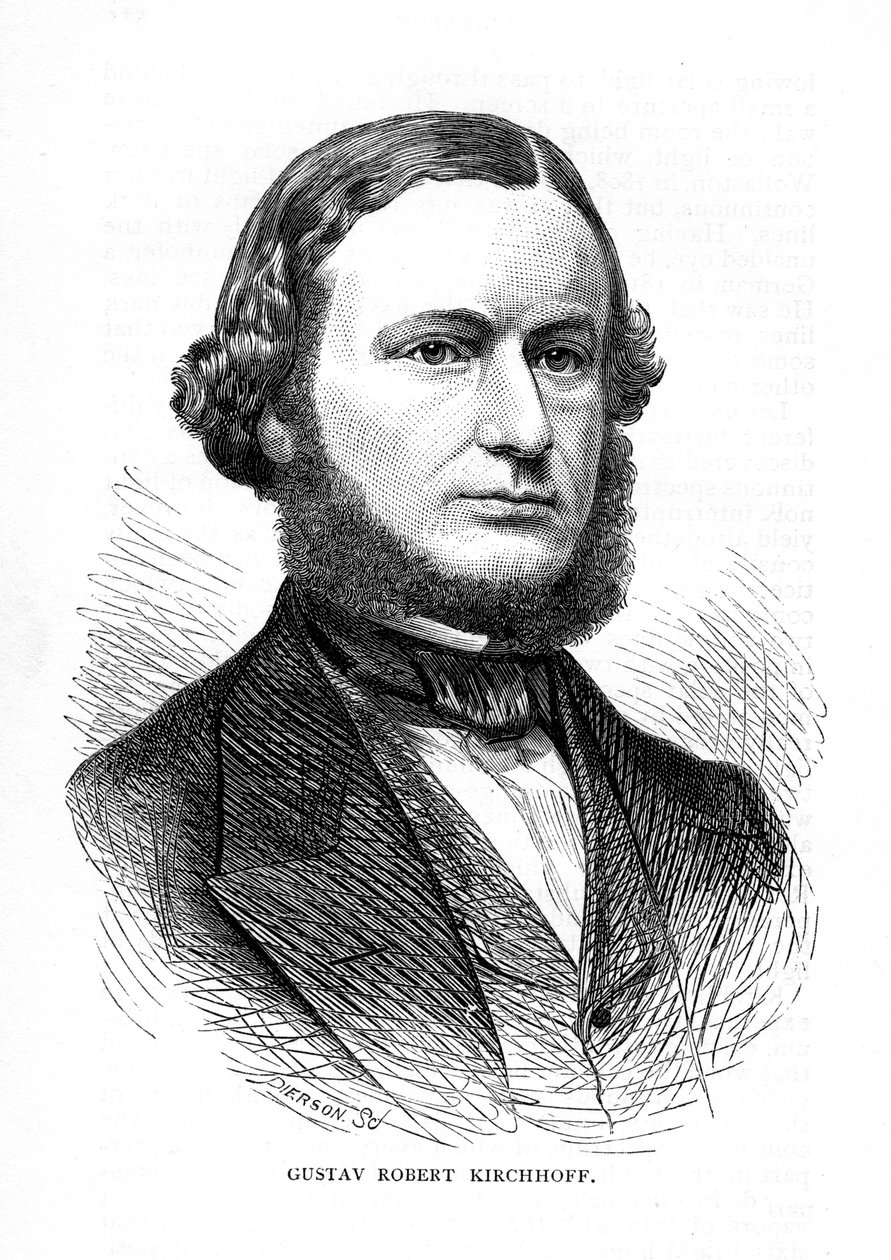 Gustav Robert Kirchhoff, niemiecki fizyk, 1873 autorstwa Unbekannt