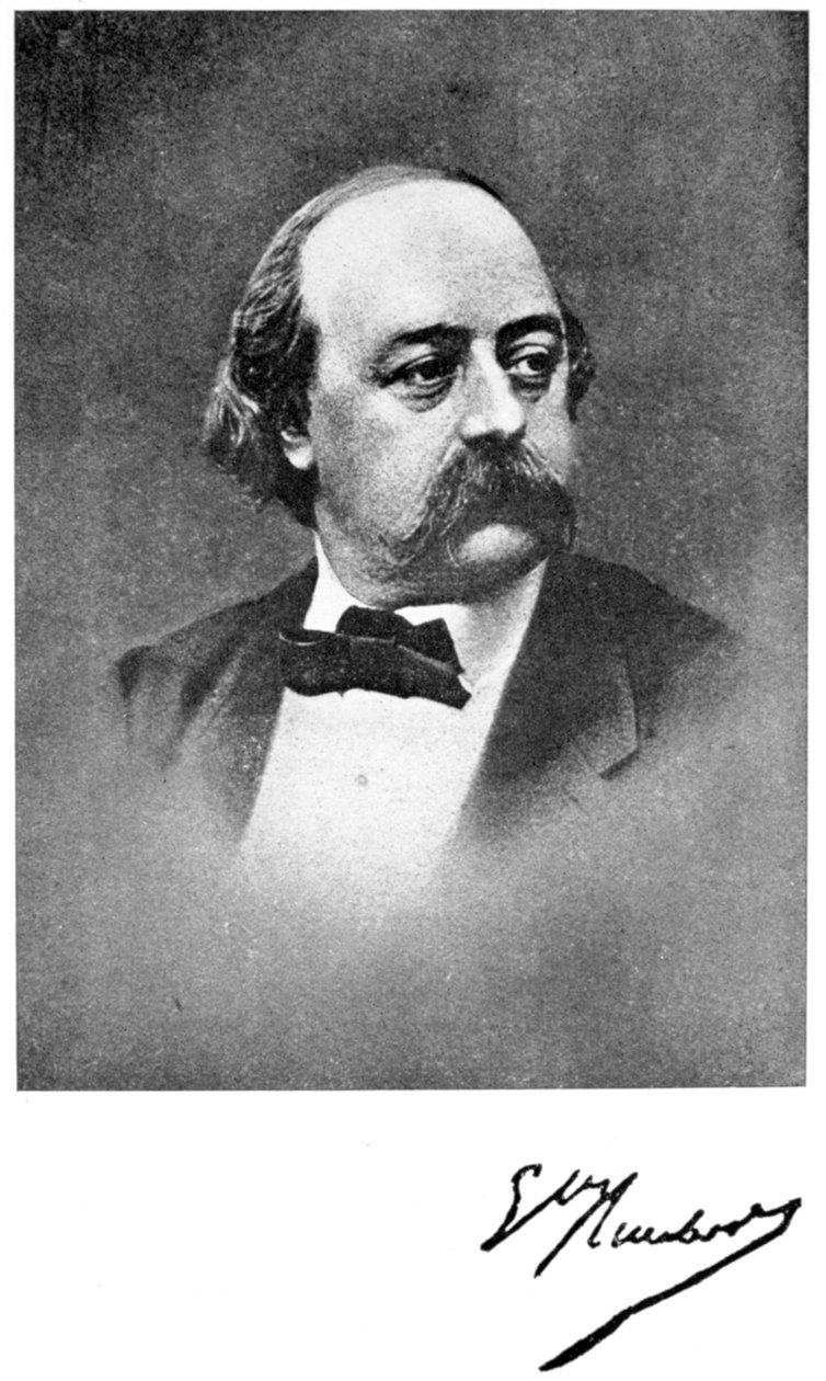 Gustave Flaubert, francuski powieściopisarz, XIX w. autorstwa Unbekannt