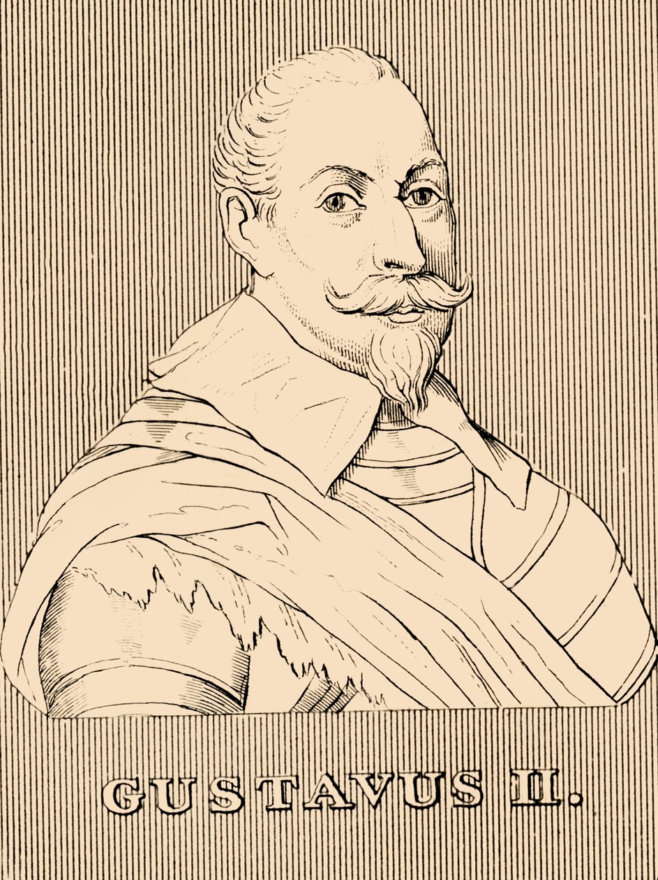 Gustaw II, 1594-1632, 1830. autorstwa Unbekannt