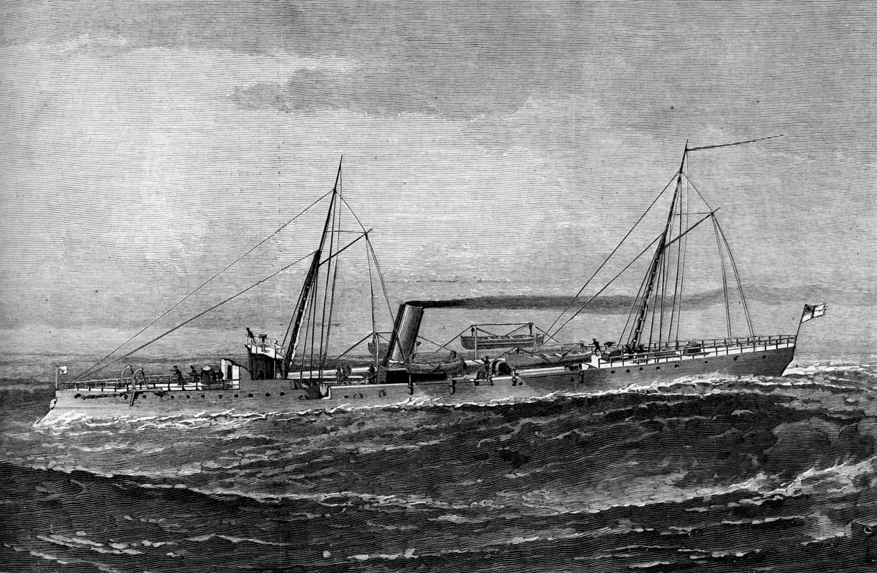 Grzechotnik torpedowy HM, 1887 r. autorstwa Unbekannt