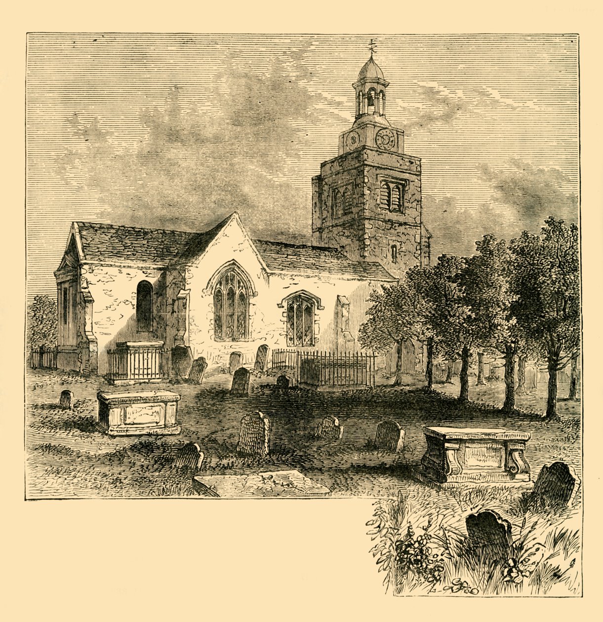 Kościół parafialny Hammersmith, 1820 r., ok. 1878 r. autorstwa Unbekannt
