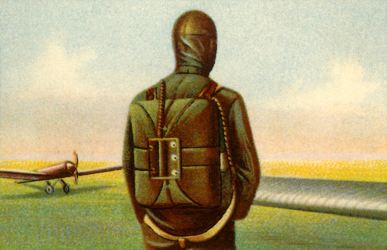 Spadochron Heinecke, c1918, 1932. autorstwa Unbekannt
