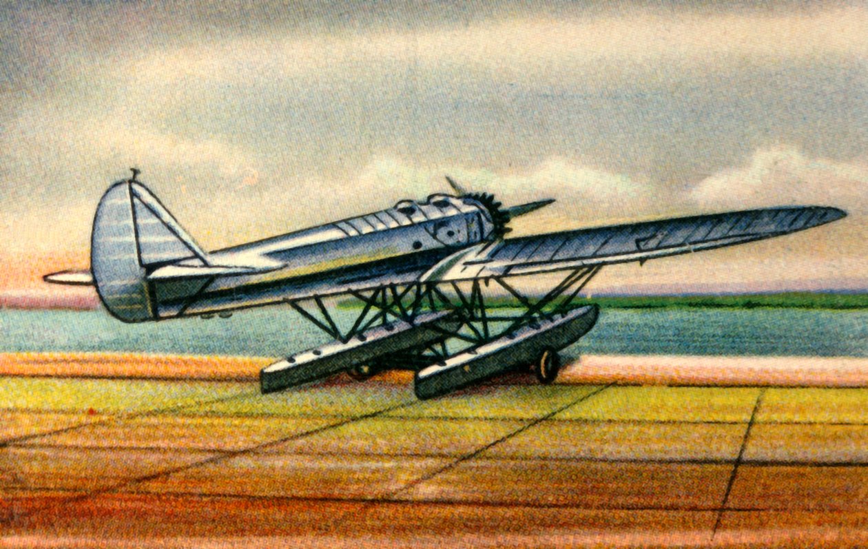 Wodnosamolot Heinkel He 12, lata 20., 1932. autorstwa Unbekannt