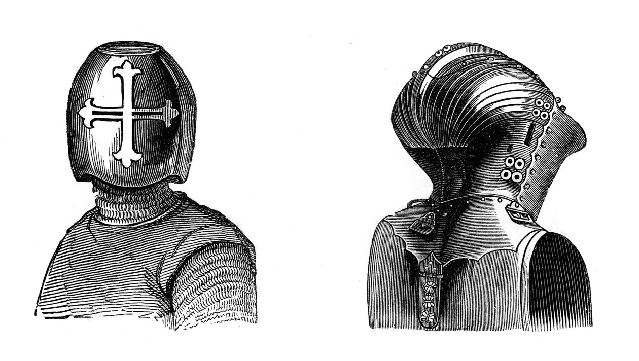 Hełmy, XIII i XV wiek, 1870 autorstwa Unbekannt