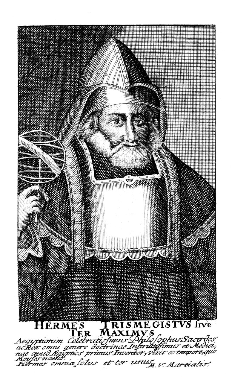Hermes Egipcjanin, alchemik, XVII wiek autorstwa Unbekannt