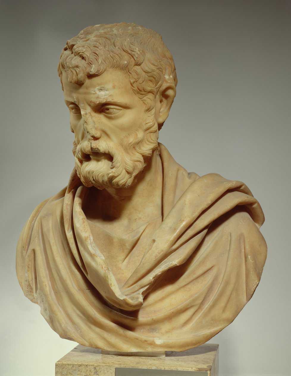 Herodes Atticus, marmurowa głowa, Roman autorstwa Unbekannt