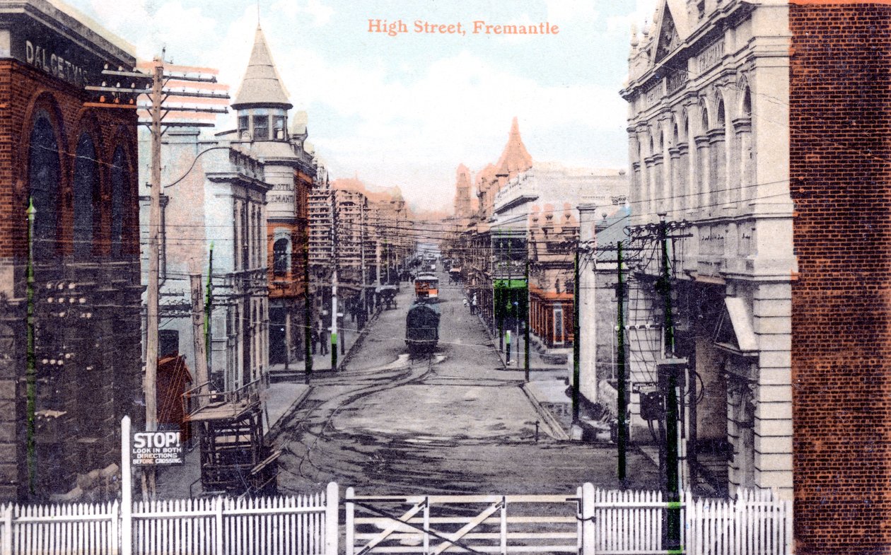 High Street, Fremantle, Australia, ok. 1900 autorstwa Unbekannt
