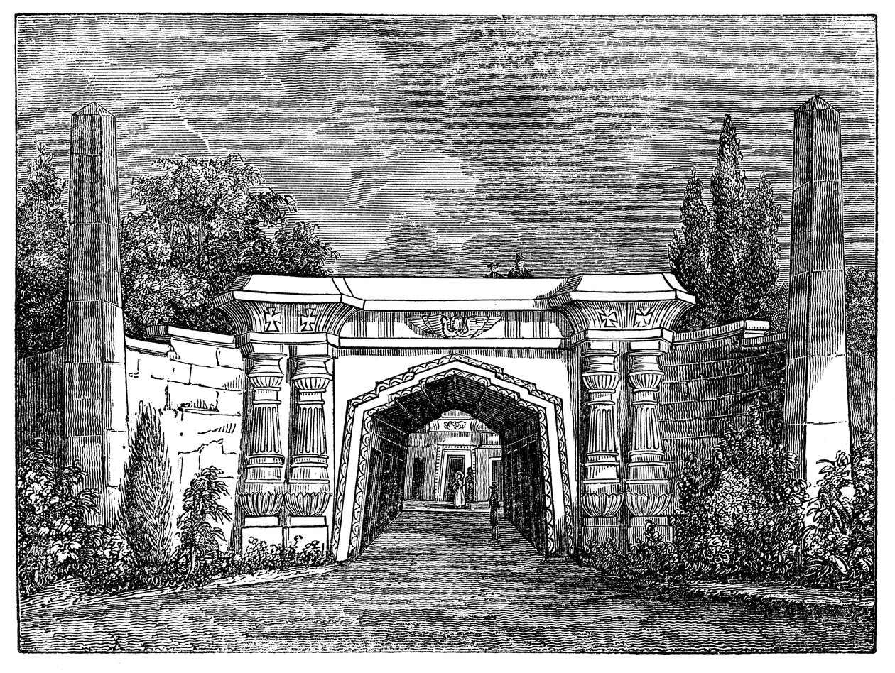 Cmentarz Highgate, Londyn, 1838 autorstwa Unbekannt