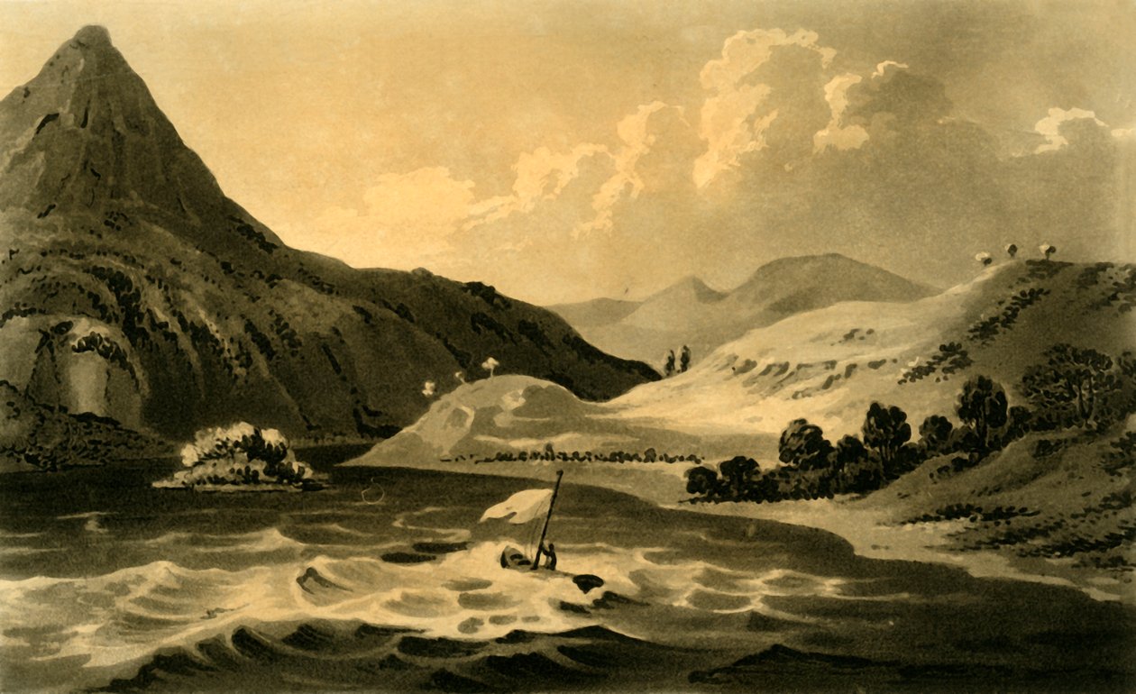 Wzgórze Binion znad jeziora, 1802. autorstwa Unbekannt